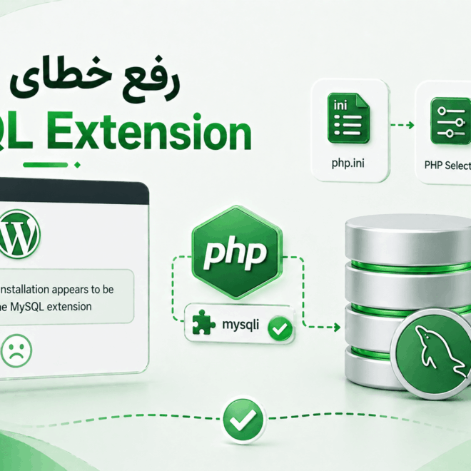 رفع خطای Missing MySQL Extension در وردپرس