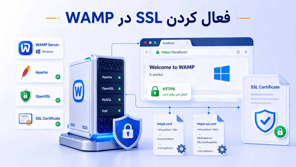 آموزش فعال کردن HTTPS و SSL روی WAMP Server در ویندوز