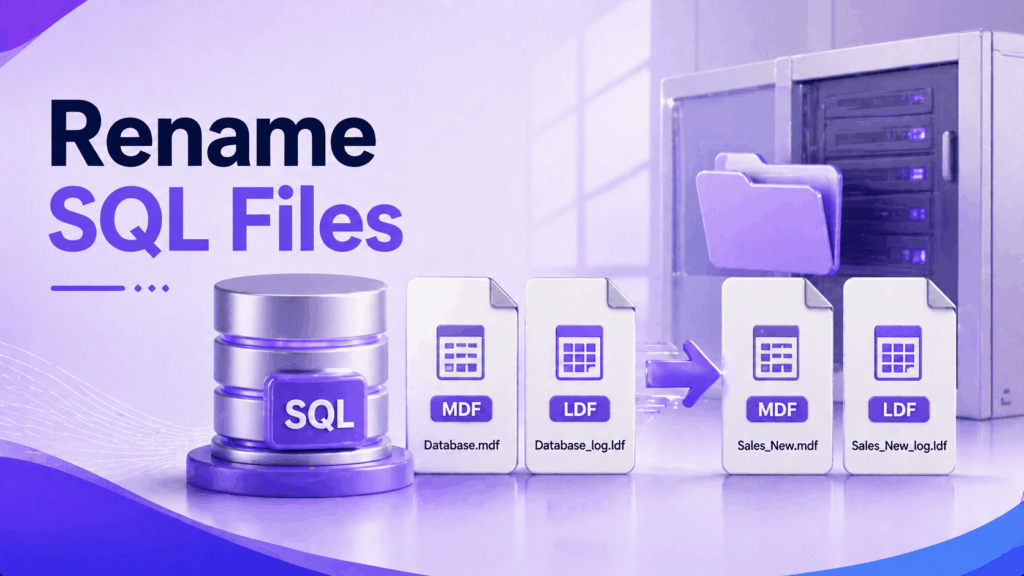 آموزش تغییر نام فایل‌های فیزیکی دیتابیس SQL Server