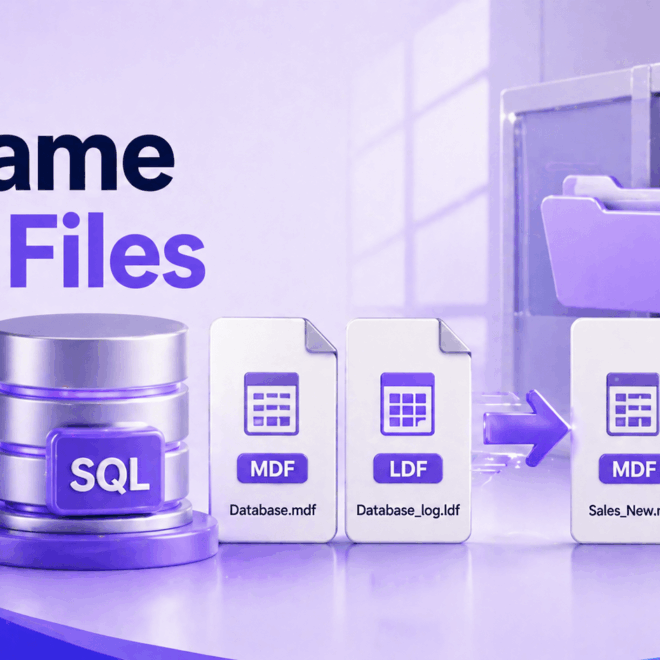 آموزش تغییر نام فایل‌های فیزیکی دیتابیس SQL Server