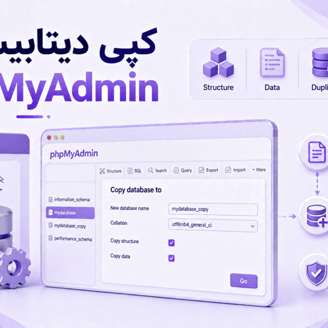 آموزش کپی کردن دیتابیس MySQL با phpMyAdmin در هاست cPanel