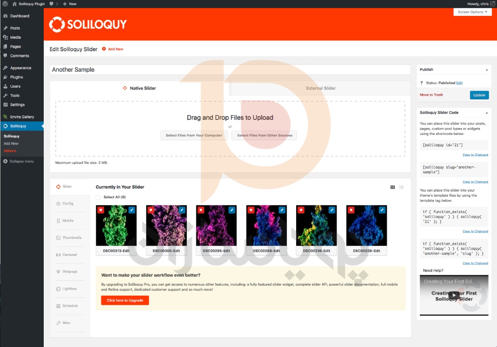 افزونه وردپرس Soliloquy