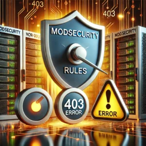 چگونه قوانین ModSecurity را که باعث خطاهای 403 می شوند غیرفعال کنیم?